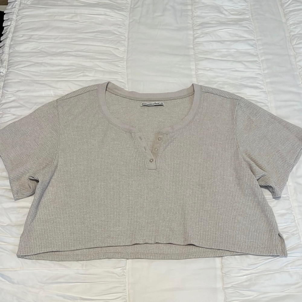 abercrombie oatmeal sleep/lounge set